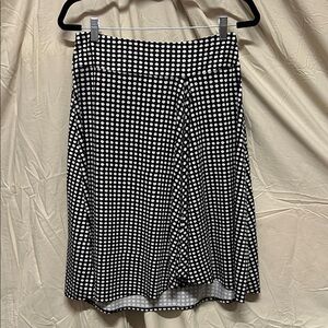 New Directions Black and White Checkered Skirt
